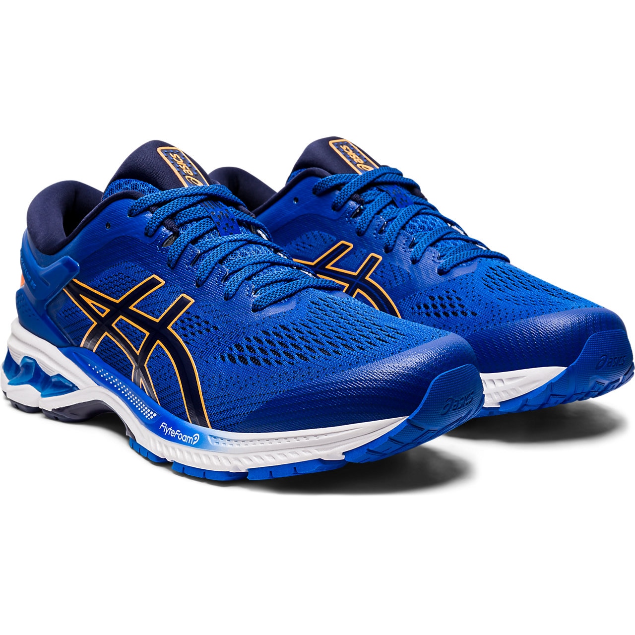 Asics Laufschuhe Herren Für Schwere Läufer Asics Gel Kayano 26 royalblau Stabil-Laufschuhe Herren online bestellen